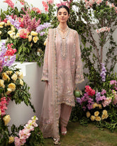 Organza unstitched suit formal wear by Kapra Collection - Kapra Collection